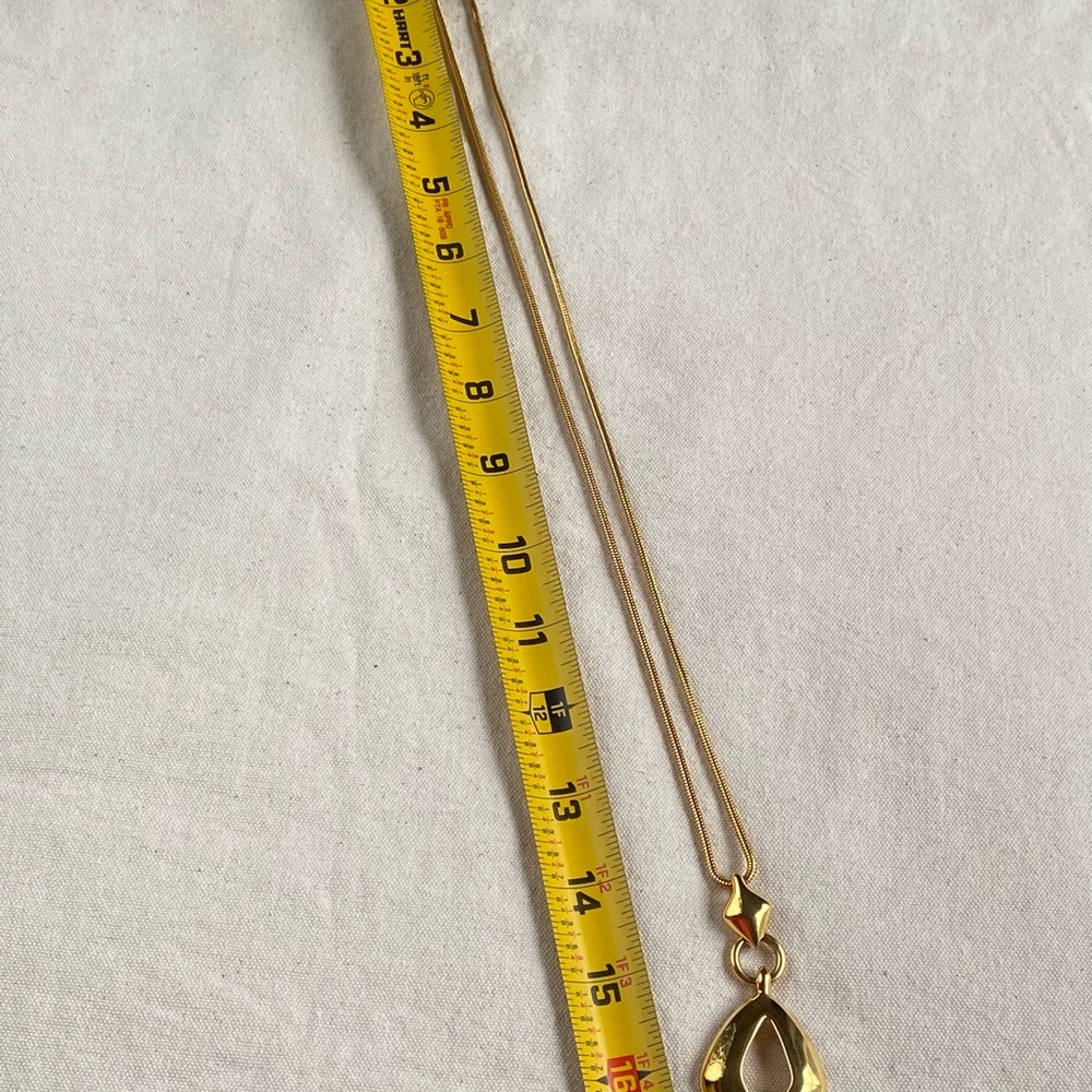 Napier Gold Teardrop Pendant Necklace - Picture 4 of 4